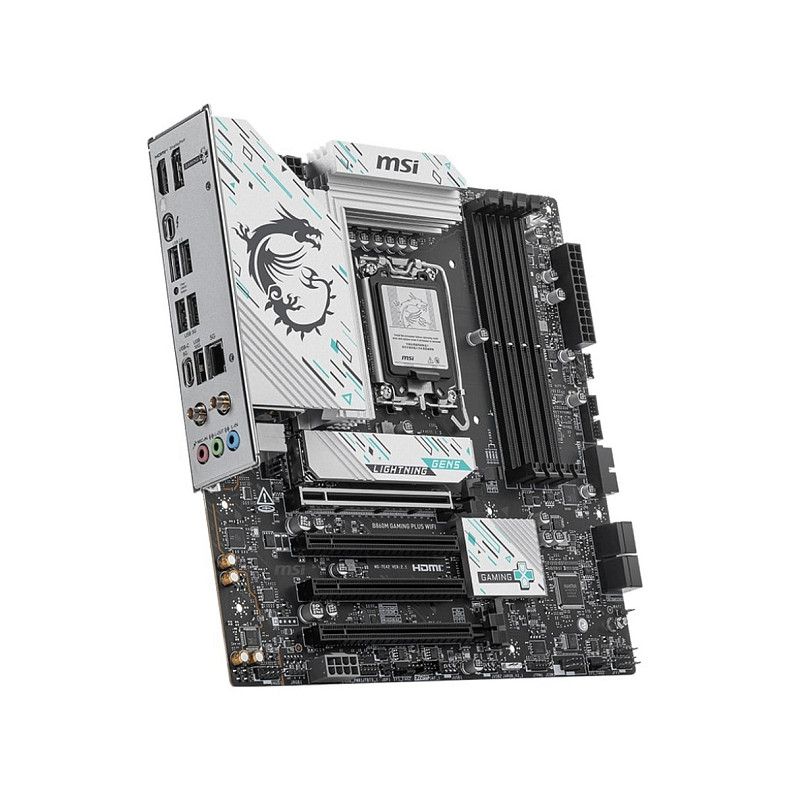 Материнcька плата MSI B860M GAMING PLUS WIFI s1851 B860 4xDDR5 M.2 HDMI DP WiFi BT mATX