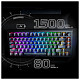 Клавиатура HyperX Alloy Rise 75key, Red, USB-A/WL/BT, EN/RU, RGB, черный