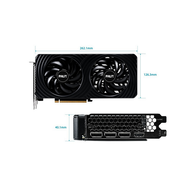 Відеокарта Palit Dual OC GF RTX 5060 8GB GDDR7 (NE75060S19P1-GB2063D)