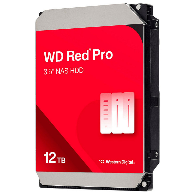 HDD диск WD Red Pro NAS SATA 12TB 7200rpm 512MB (WD122KFBX)