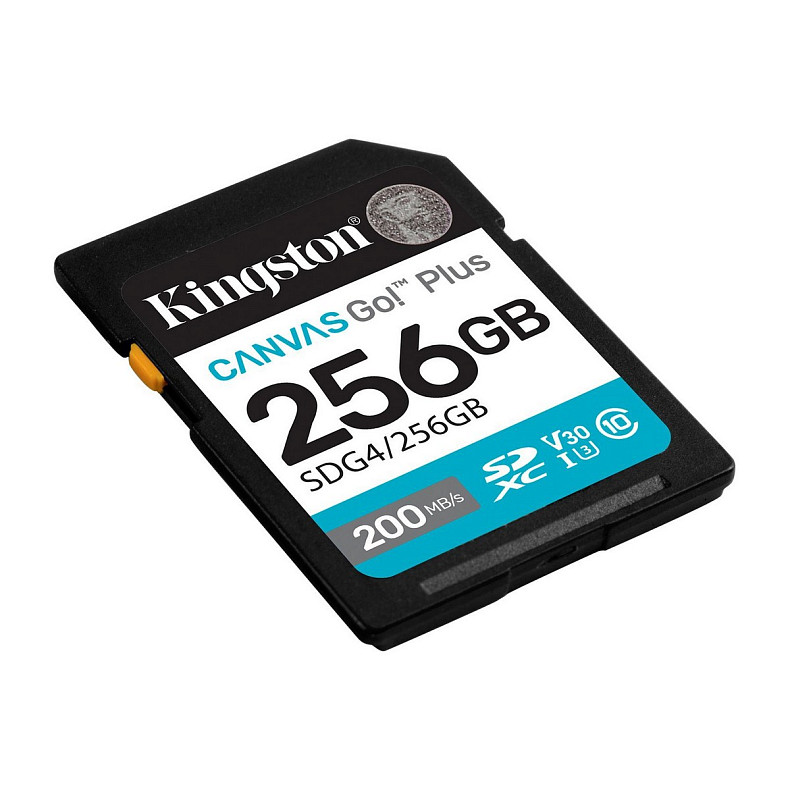 Карта пам'яті Kingston SD 256GB C10 UHS-I U3 V30 R200/W160MB/s