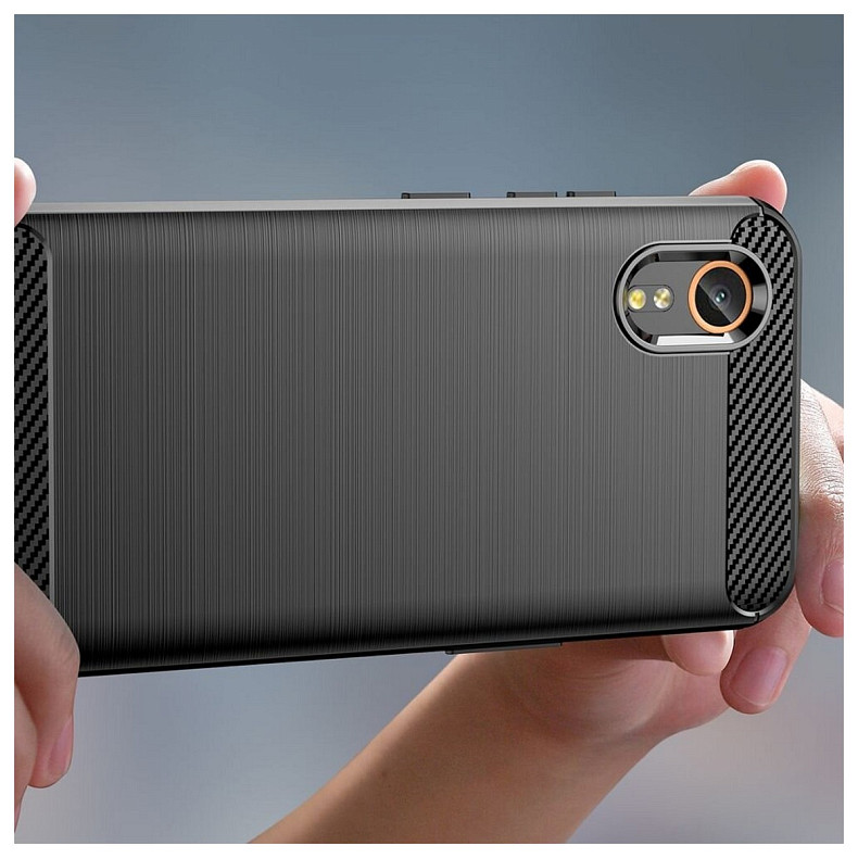 Чeхол-накладка BeCover Carbon Series для Samsung Galaxy Xcover7 SM-G556 Black (711892)