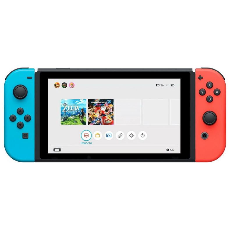 Портативна ігрова приставка Nintendo Switch with Neon Blue and Neon Red Joy-Con 