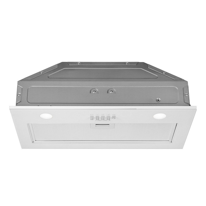 Витяжка Ardesto вбудована, 52см, 700м3ч, скло, 2х1Вт LED, кнопкове, білий