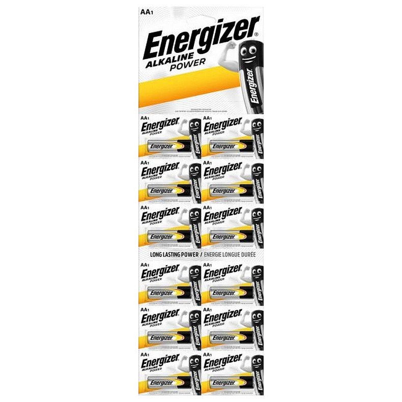 Батарейка Energizer AA/LR06 BL 12шт(1штх12) відривний