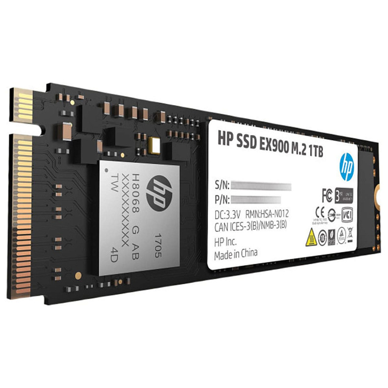 SSD накопичувач 1TB HP EX900 M.2 2280 PCI Ex Gen3 x4 3D NAND, Retail (5XM46AA)