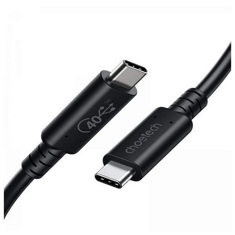 Кабель Choetech USB-C - USB-C, 0.8м (XCC-1028-BK)