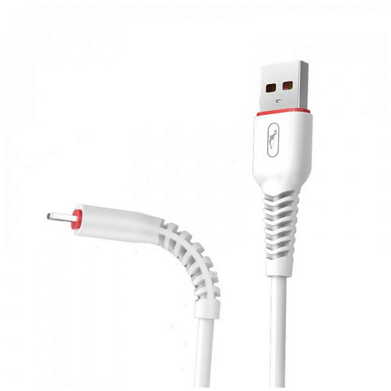 Кабель SkyDolphin S54V Soft USB - microUSB 1м, White (USB-000433)