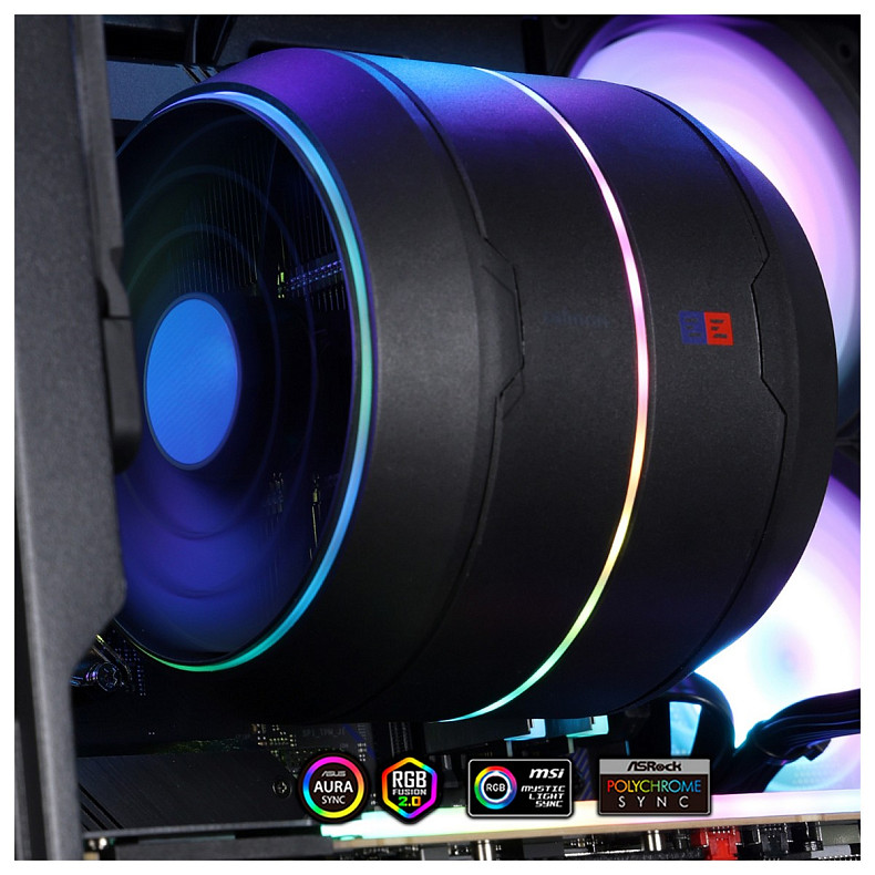 Кулер Zalman ZET5, ARGB LGA 1851, 1700, 1200, 115x, AM5, AM4, 4pin PWM, 3pin+5VARGB, black