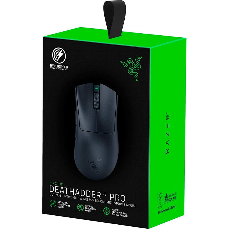 Миша RAZER DeathAdder V3 PRO and HyperPolling Wireless Dongle (RZ01-04630300-R3WL)