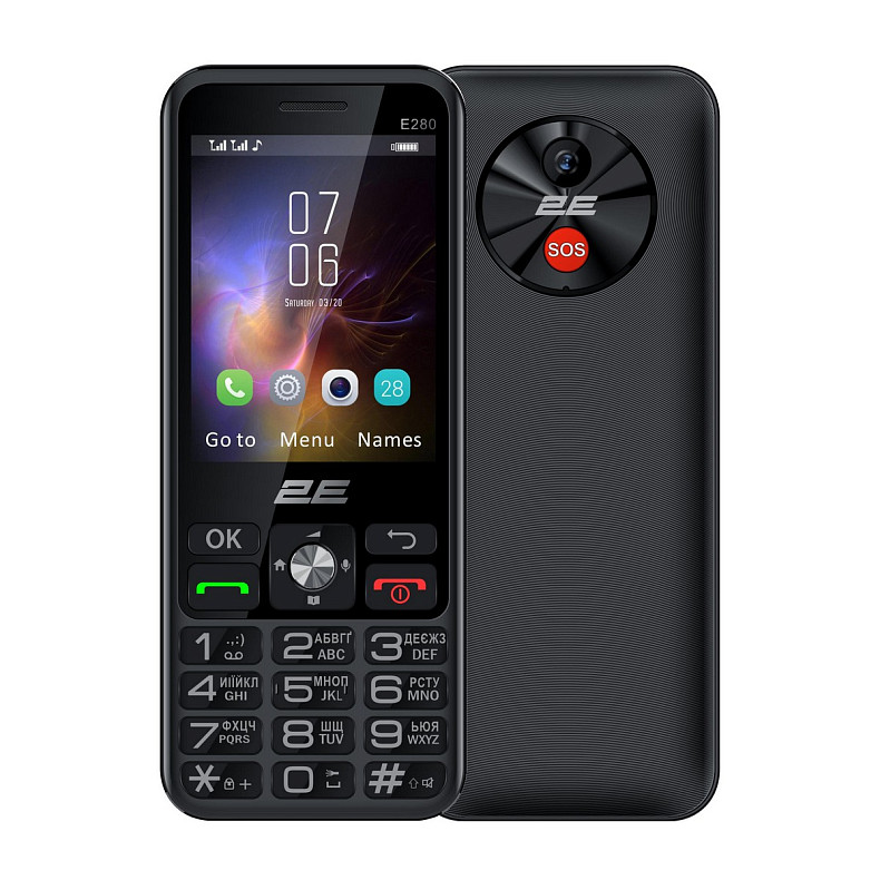Мобільний телефон 2E E280 2025 Dual Sim Black