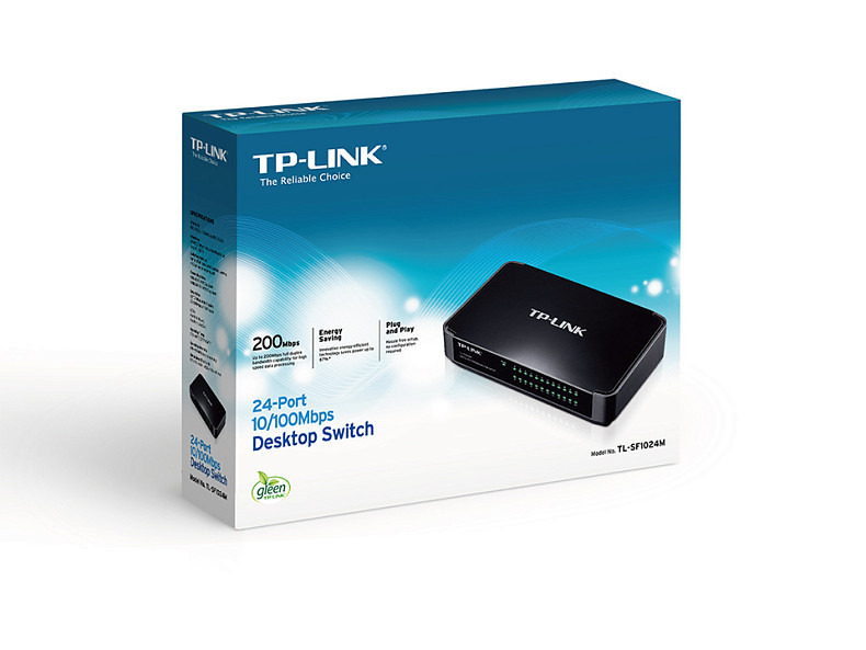 Коммутатор TP-LINK TL-SF1024M (24-port 10/100 Мбит, пластик)