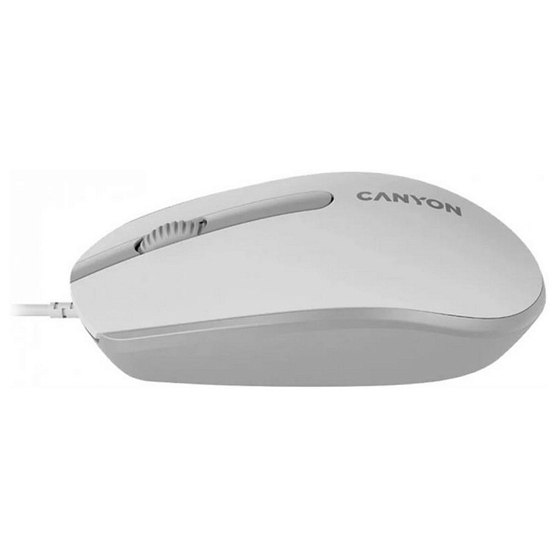 Мышь Canyon M-10 USB White Grey (CNE-CMS10WG)