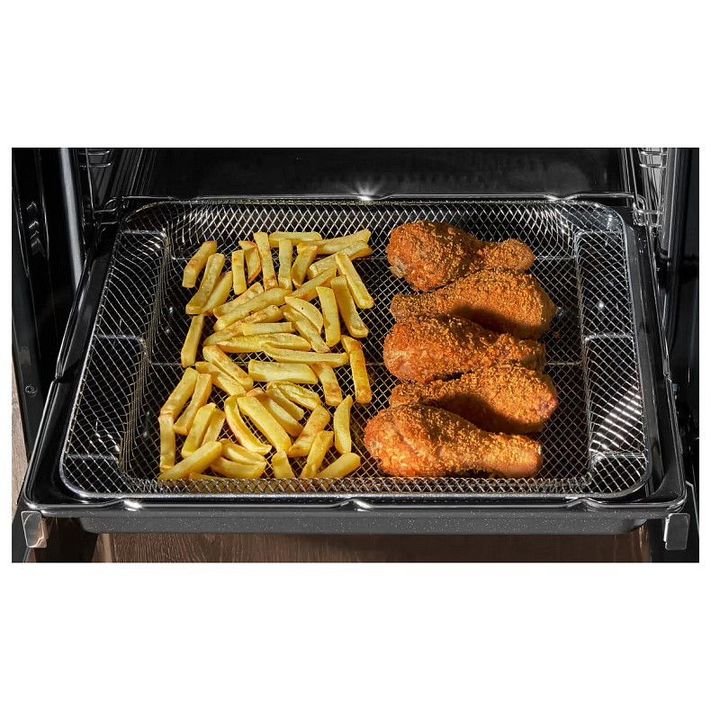 Плита Hansa комбінована, 50х60см, 65л, чавун, газ контр., дисплей, сірий