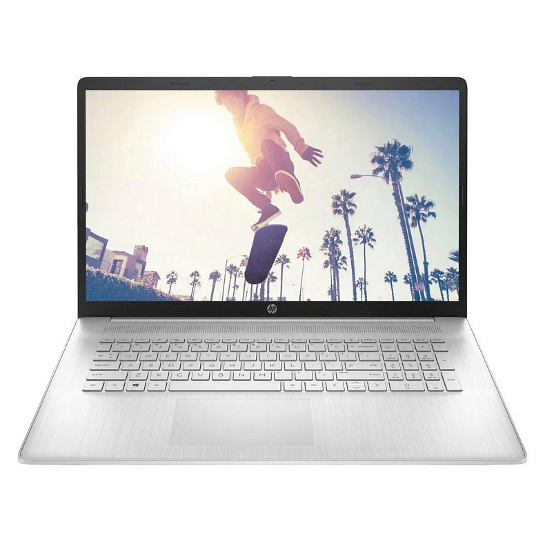 Ноутбук HP 17-cp3019ru 17.3" FHD IPS AG, AMD R7-7730U, 16GB, F512GB, UMA, DOS, серебристый