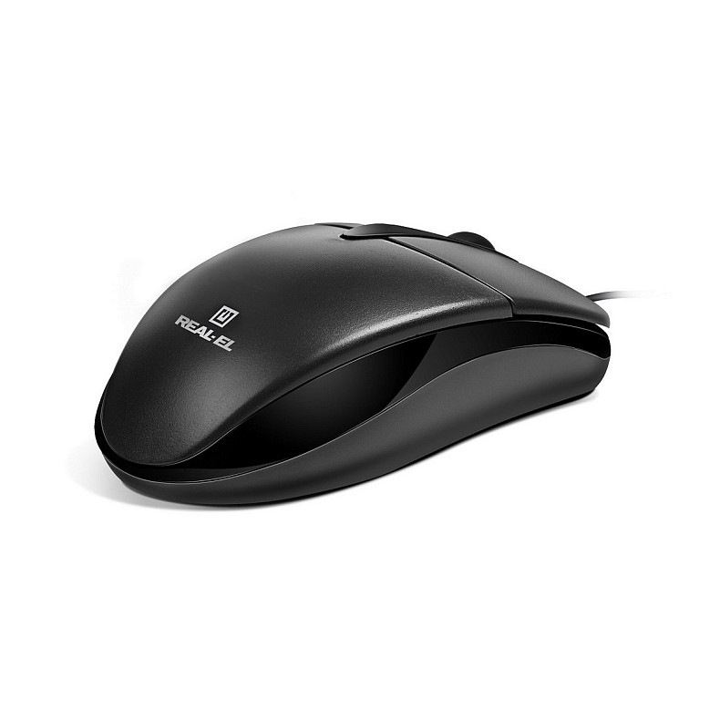 Миша REAL-EL RM-214 Black (EL123200039)