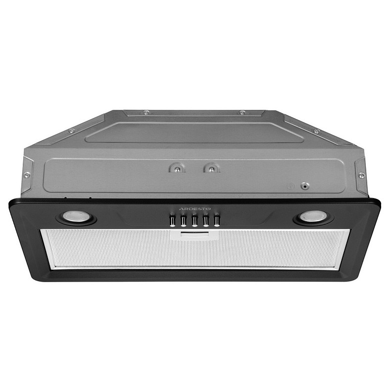 Витяжка Ardesto вбудована, 52см, 700м3ч, метал, 2х1Вт LED, кнопкове, чорний