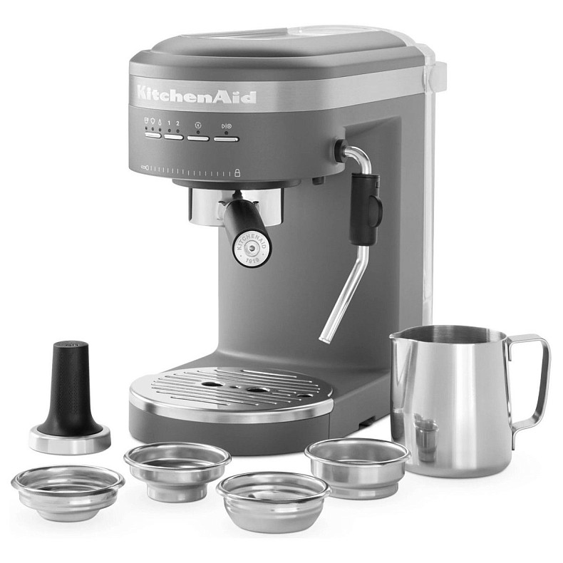 Кавоварка еспресо KitchenAid 5KES6403EDG сіре вугілля