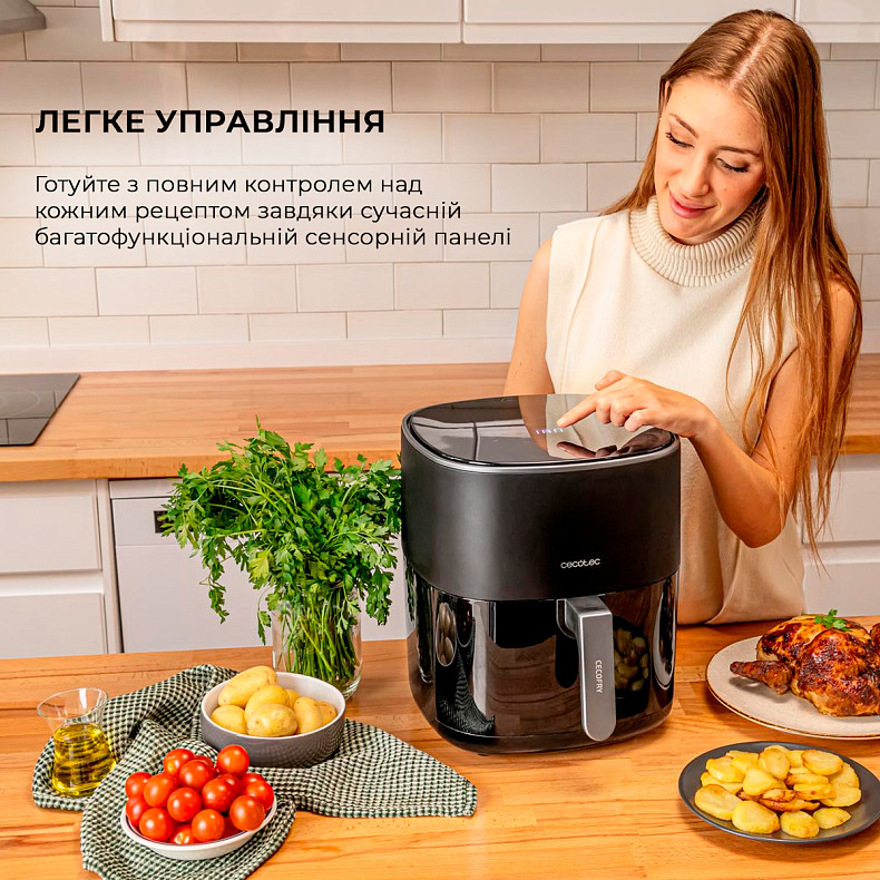 Мультипечь (аэрогриль-фритюрница) Cecotec Cecofry Fantastik 6500 Acc Kit