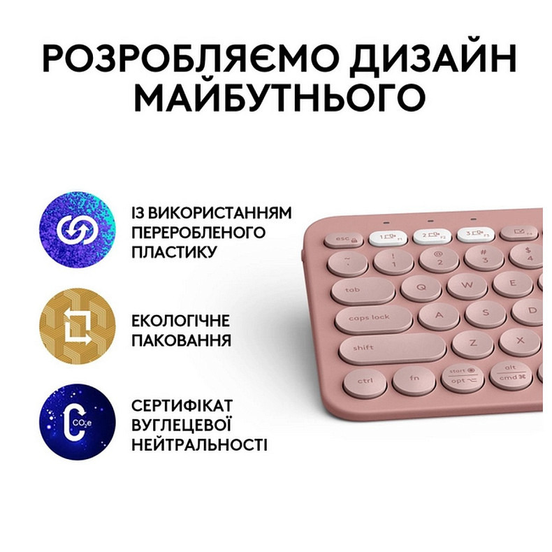 Клавиатура Logitech Pebble Keys 2 K380s Rose (920-011853)