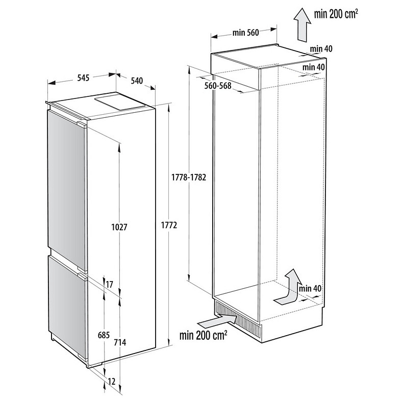 Холодильник Gorenje NRKI517E82WF