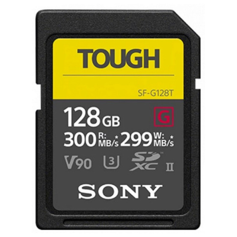 Карта пам'яті Sony 128 GB SDXC UHS-II U3 V90 TOUGH SFG1TG