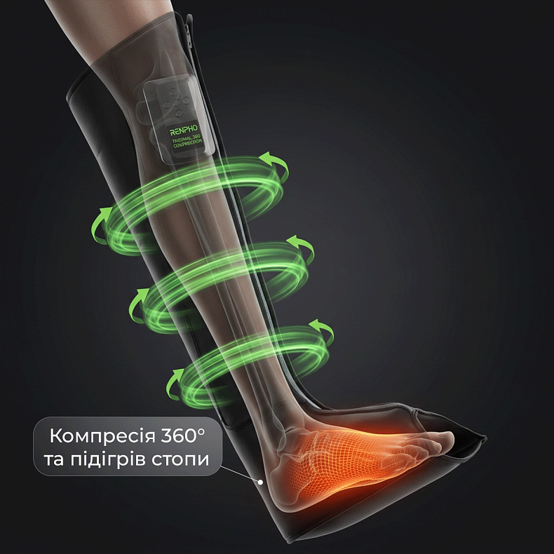 Компресійний масажер для ніг RENPHO Aeria boot Thermal
