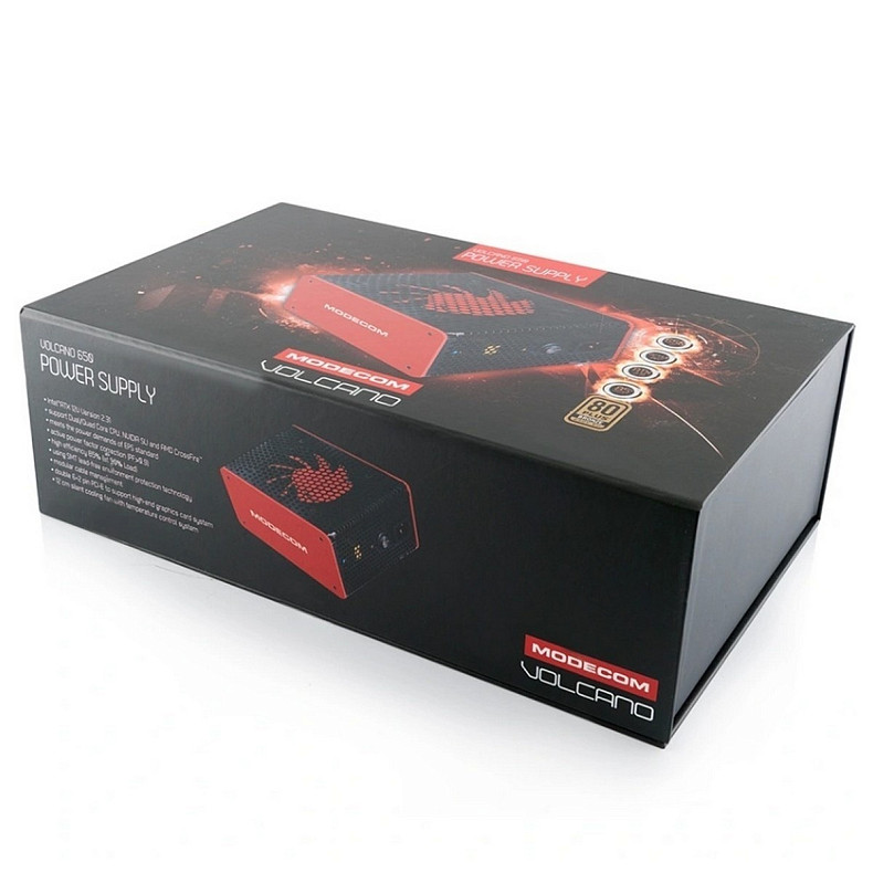 Блок питания 650W Modecom VOLCANO 650 BRONZE, 120mm, MODULAR, 80+ Bronze Box