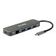 Сетевой адаптер D-Link DUB-2334 1xGE, 3xUSB 3.0, 1xUSB-C, USB-C