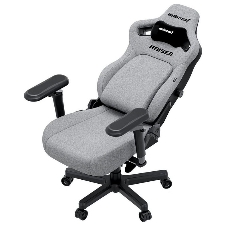 Крісло ігрове Anda Seat Kaiser 4 V2 Ash Grey Fabric Size XL (AD12YDDC-XLL-20-G-CF-03)