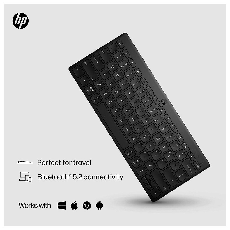 Клавиатура HP 350 Compact Multi-Device BT UKR black