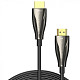 Кабель HDMI M-M,30.0 м, V2.1, Optical 8K 60Гц 48Gbps Dolby 7.1 PVC Black Zinc Alloy Vention