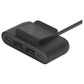 Адаптер Belkin BoostCharge 4-Port USB Power Extender Black (BUZ001BT2MBKB7) - Ушкоджена упаковка