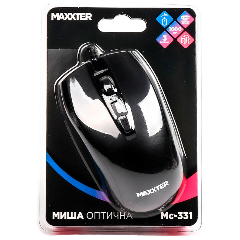 Мышка Maxxter Mc-331 Black USB