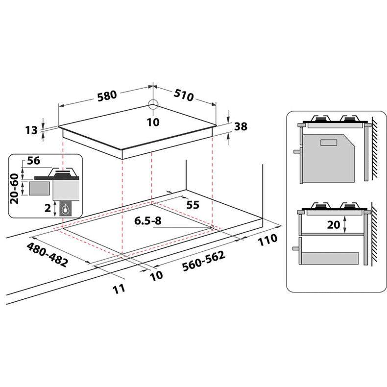 Газовая поверхность Whirlpool TGML 661 IX R