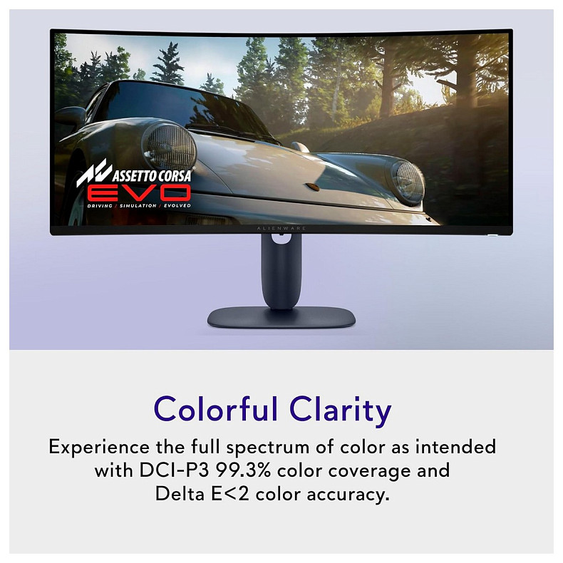 Монитор DELL 34" AW3425DW 2xHDMI, DP, USB, QD-OLED, 3440x1440, 21:9, 240Hz, 0.03ms, DCI-P3 99.3%, CU