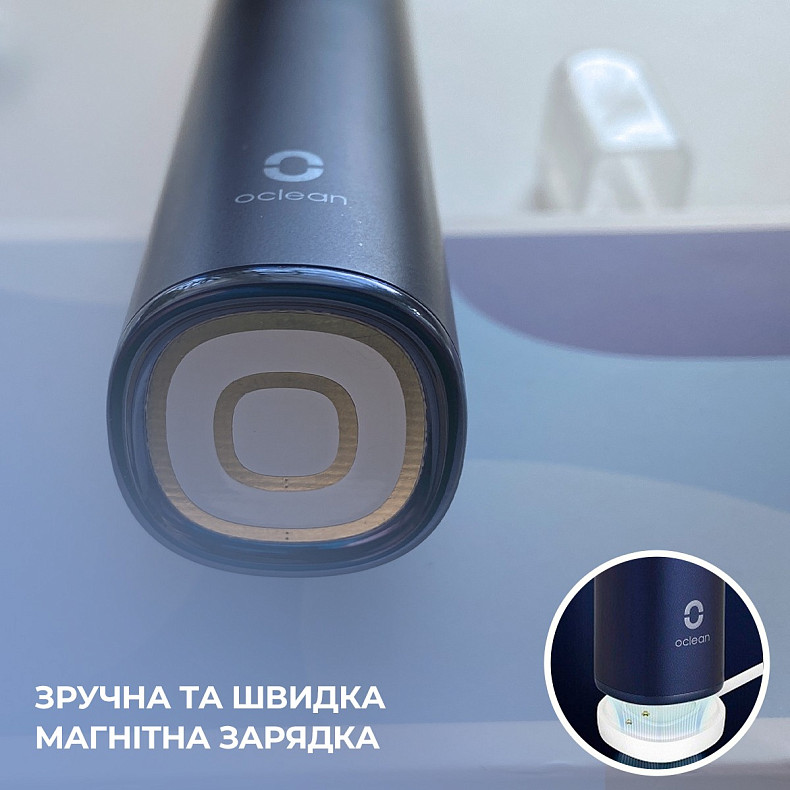 Електрична зубна щітка Oclean F1 Dark Blue - синя