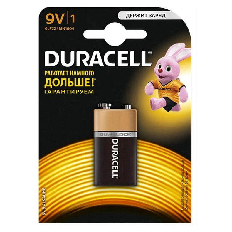 Батарейка Duracell Basic 6LR61/MN1604 BL 1шт