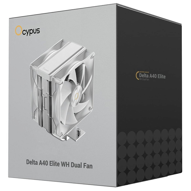 Система охлаждения Ocypus DELTA A40 ELITE WH DUAL FAN (DELTA-A40-WH2NNWN00X-GL)
