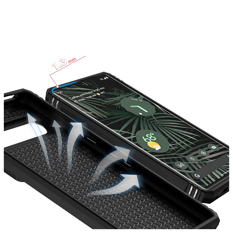 Чохол-накладка BeCover Military для Google Pixel 9 Black (712184)