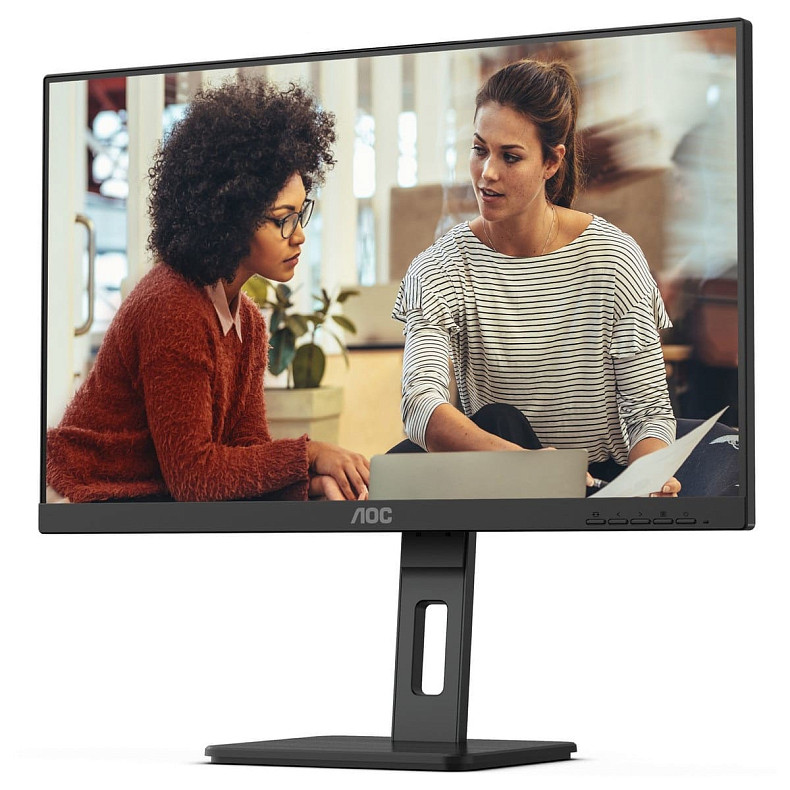 Монитор 27" AOC Q27E3UMF, VA, 75Гц, HDMI, DP, USB-hub, HAS, Pivot, колонки, черный