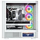Корпус Modecom VOLCANO AQ400 ARGB MIDI SIDE LCD 6,2”, 4x120mm fans WHITE без БЖ ATX