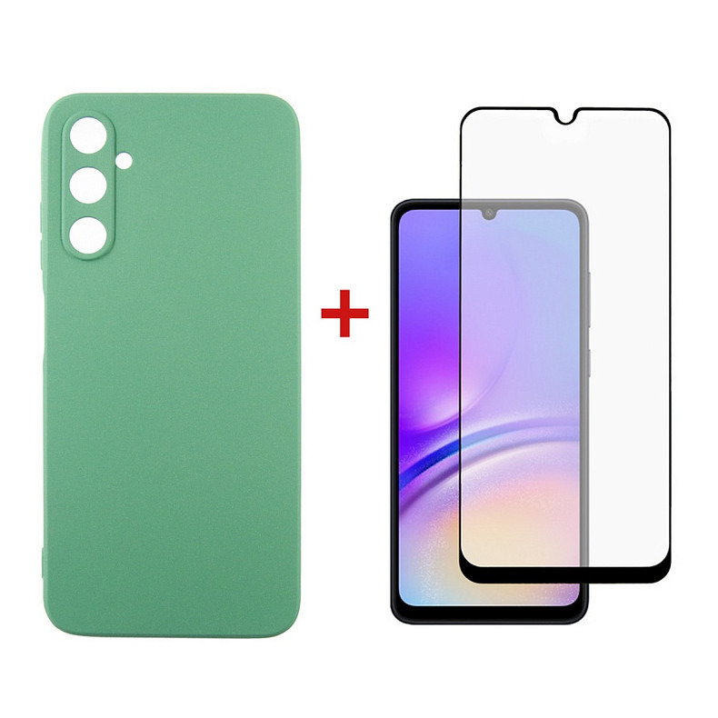 Чeхол-накладка Dengos для Samsung Galaxy A05s SM-A057 Mint (DG-KM-10) + защитное стекло
