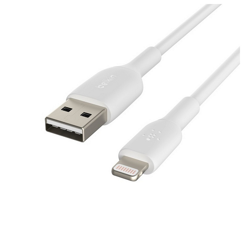 Кабель Belkin PVC USB - Lightning, 0.15 м White (CAA001BT0MWH)