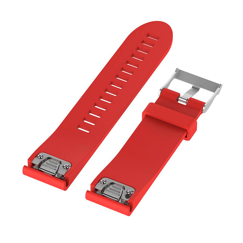 Силіконовий ремінець QuickFit 20 Smooth Silicone Band Red