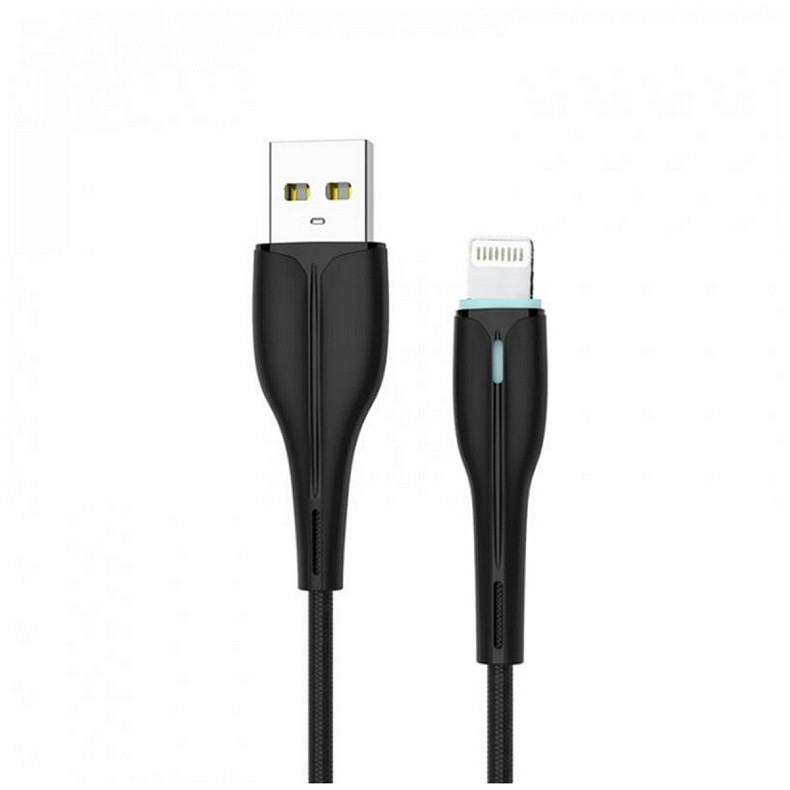 Кабель SkyDolphin S48L USB - Lightning 1м, Black (USB-000422)