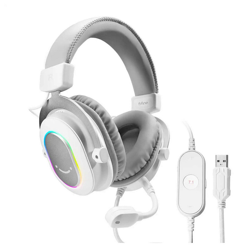 Гарнитура Fifine RGB H6W White