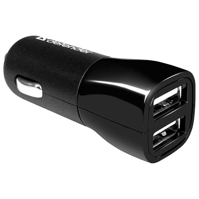 Зарядное устройство для Defender 2xUSB 12W 2.1A ECA-24 black