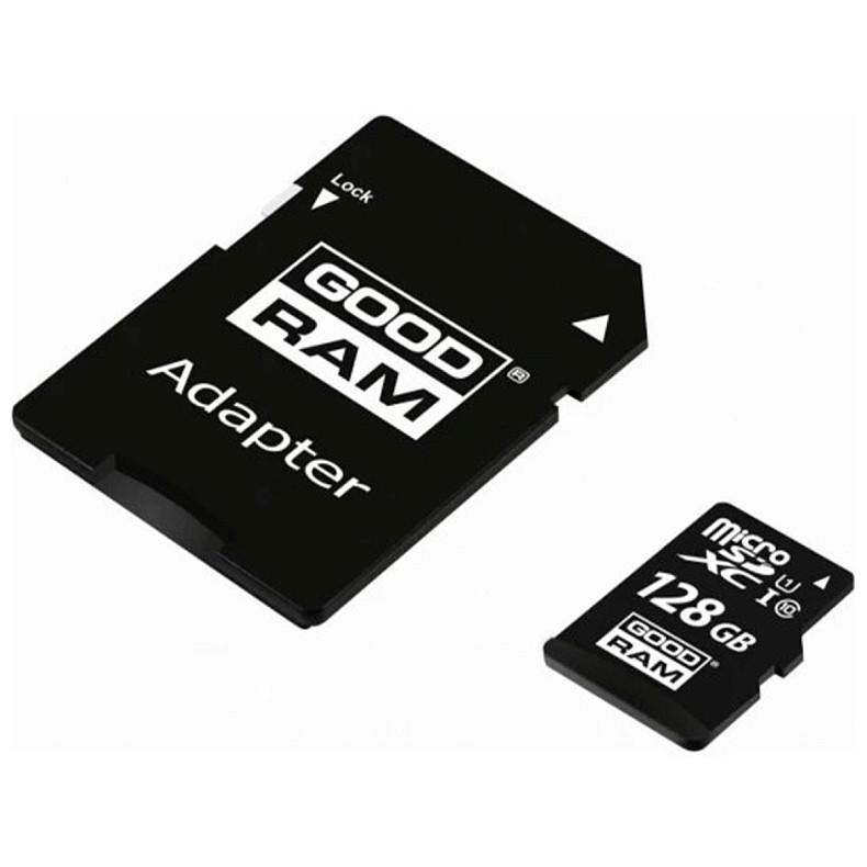 MicroSDXC 128GB UHS-I Class 10 Goodram + SD-adapter (M1AA-1280R12)