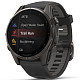 Спортивний годинник Garmin Fenix 8 43mm AMOLED Sapphire Carbon Gray DLC Titanium with Black Silicone Band